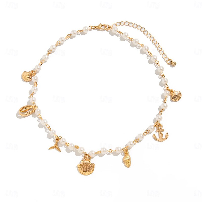 Pendant Necklace Pearl Women's Artistic Tassel Folk Style Beads Wedding Sector Necklace For Wedding Party Daily3