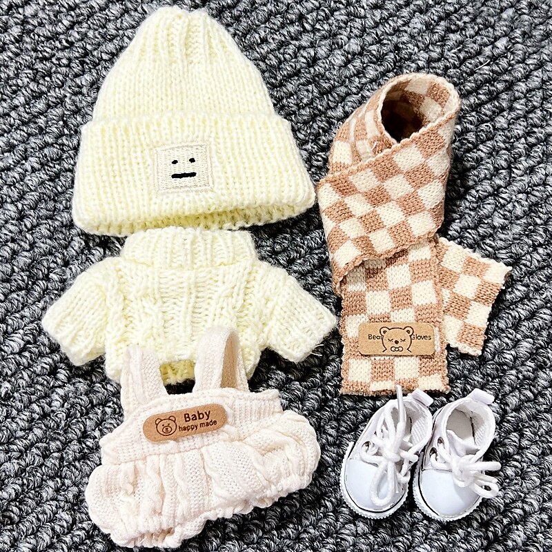 5-Piece Clothes for Popular Dolls 17cm Premium Doll Outfit Accessories for Creative Play & Display (NO Doll)