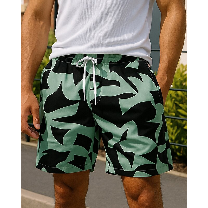 Men's Running Shorts Workout Shorts Beach Shorts Pocket Drawstring Bottoms Training Sports & Outdoor Lightweight Breathable Gym Workout Training Running Regular Fit Sportswear Activewear White Pink