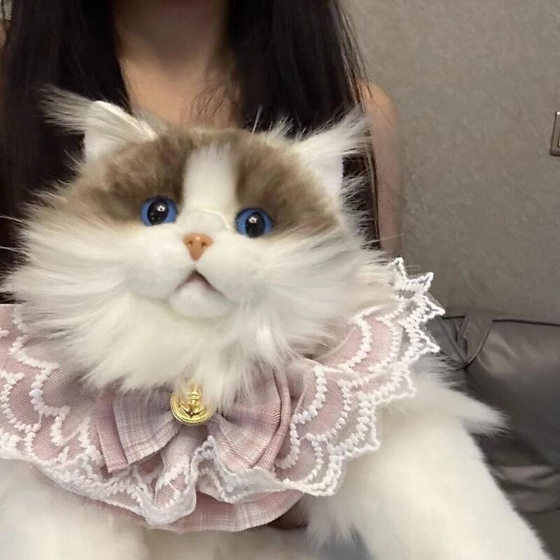 Stuffed Animals Backpack - Cute Cat plush Backpack Handcrafted Realistic Cat Shaped Backpack Idea for Birthdays Anniversaries Ordinary days Large Ragdoll Bag2