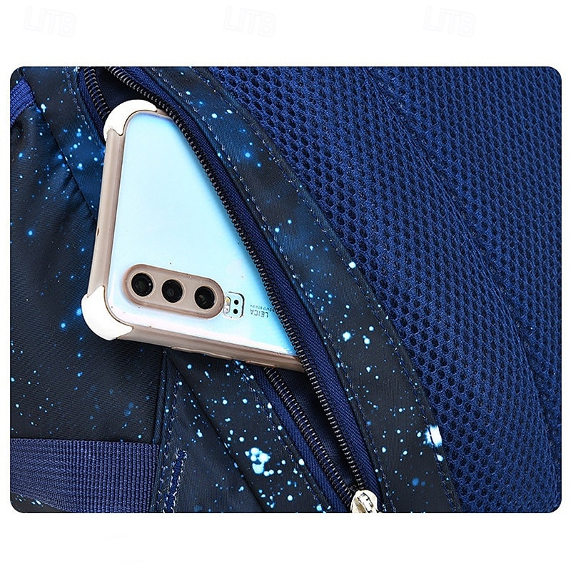 Boys' Fashionable Hundred Schoolbag Large Capacity Waterproof Abrasion Resistant Suitable for Grades 1 to 63