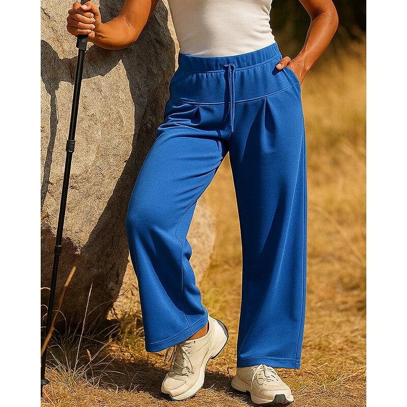 Women's Sweatpants Hiking Pants Trousers tracksuit bottoms Outdoor Regular Fit Elastic Sweatpants Drawstring Black Blue Tennis Golf Running S M L XL2