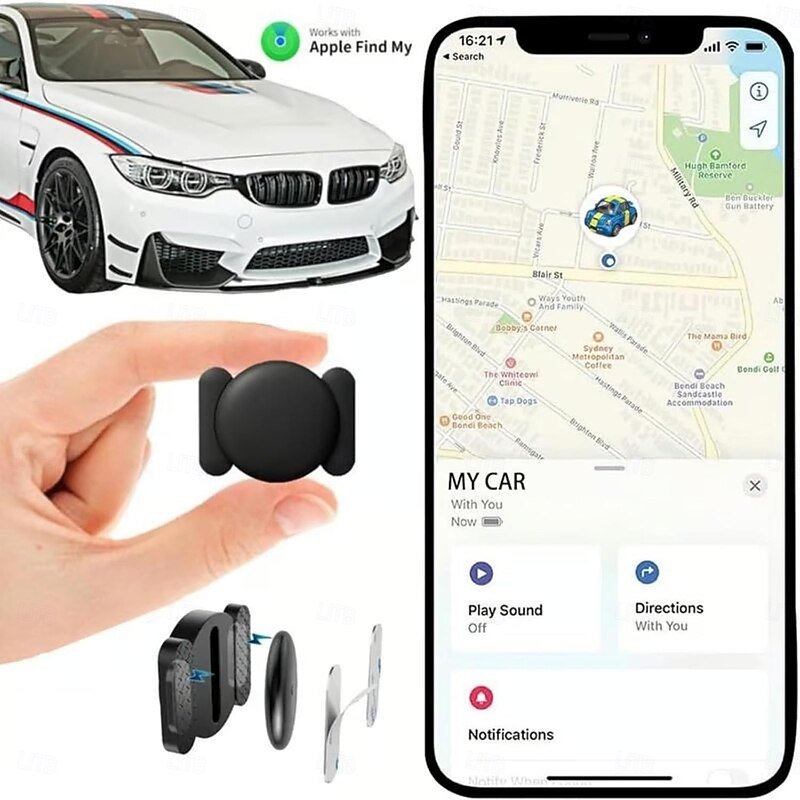 Mini GPS Tracker, Rastreador GPS para Carros Sin Suscripcion, Mini GPS Tracker for Vehicles, Undetectable GPS Tracke for Car,for iPhone/Android , Airtag Pet, Dog, Bag, Kids3