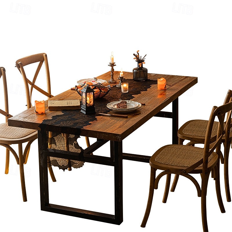 Halloween Spider Web Bat Table Runner - Hollow Out Tablecloth for Ghost Festival Party Atmosphere Decoration4