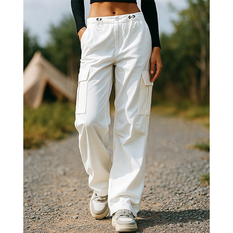 Women's Cargo Pants Hiking Pants Trousers Outdoor Regular Fit Quick Dry Lightweight Breathable Pants / Trousers White Green Camping / Hiking Golf Running S M L XL XXL