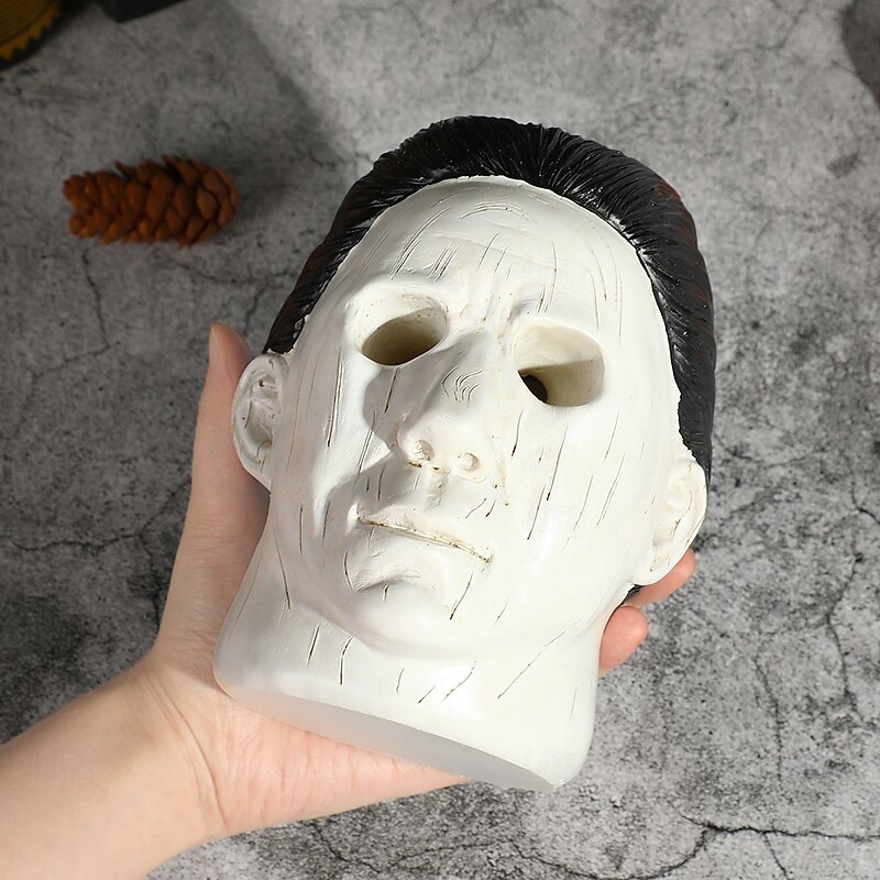 Halloween Michael Myers Resin Candle Holder and Pen Holder, Horror Movie Inspired Desktop Figurine for Spooky Party and Home Decoration4