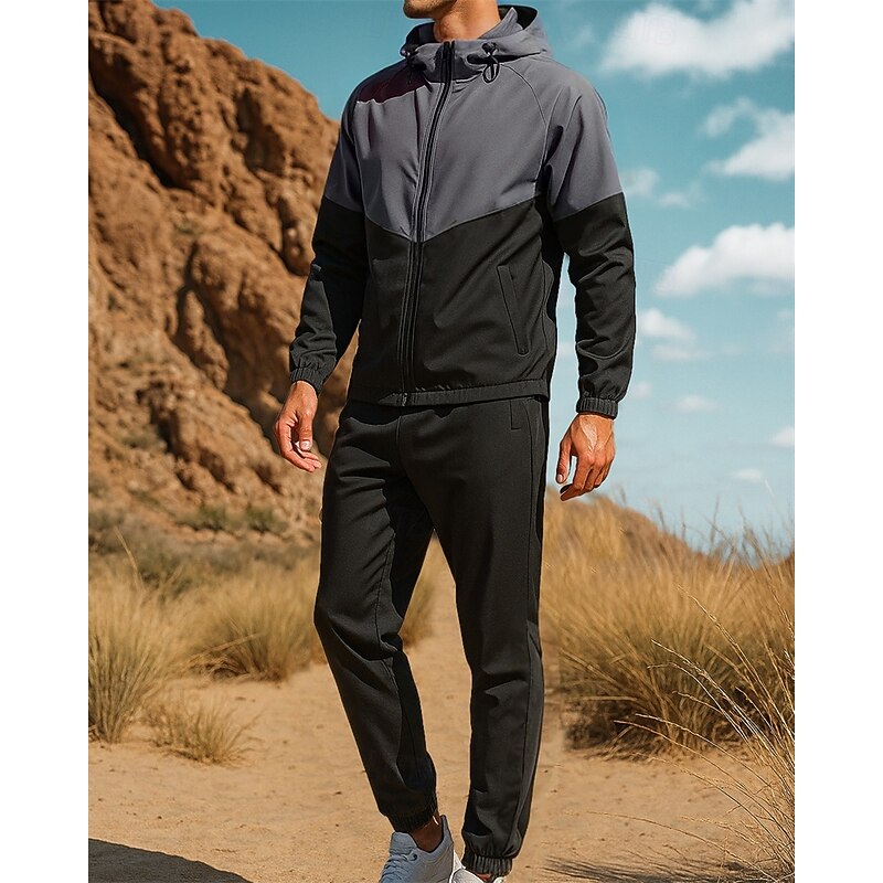 Men's Hiking Jacket Sport Jacket rain coat Outdoor Waterproof Quick Dry Lightweight Breathable Hiking Outfits Hiking Clothes Spring Autumn / Fall Jacket Classic Rain Suits Jacket and Pant Tennis Golf4