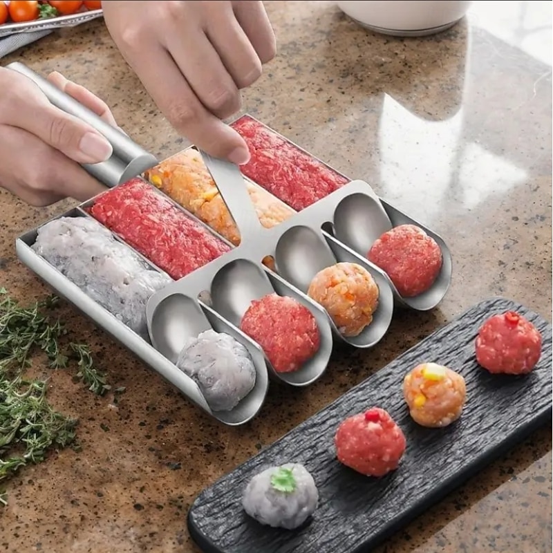 1 Set Meatball Maker, Falafel Maker, Meatball Mold, 304 Stainless Steel, Home Cooking Tools