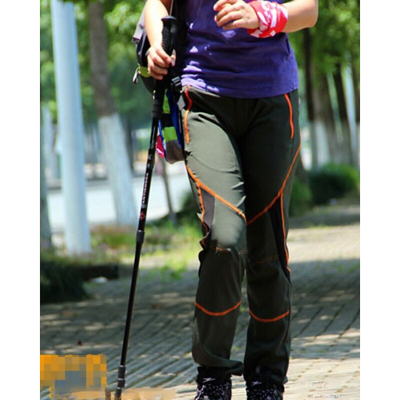 Men's Hiking Pants Trousers Hiking Trousers Patchwork Outdoor Regular Fit Waterproof Quick Dry Lightweight Elastic Bottoms Elastic Waist Zipper Pocket Black Army Green Camping / Hiking / Caving2