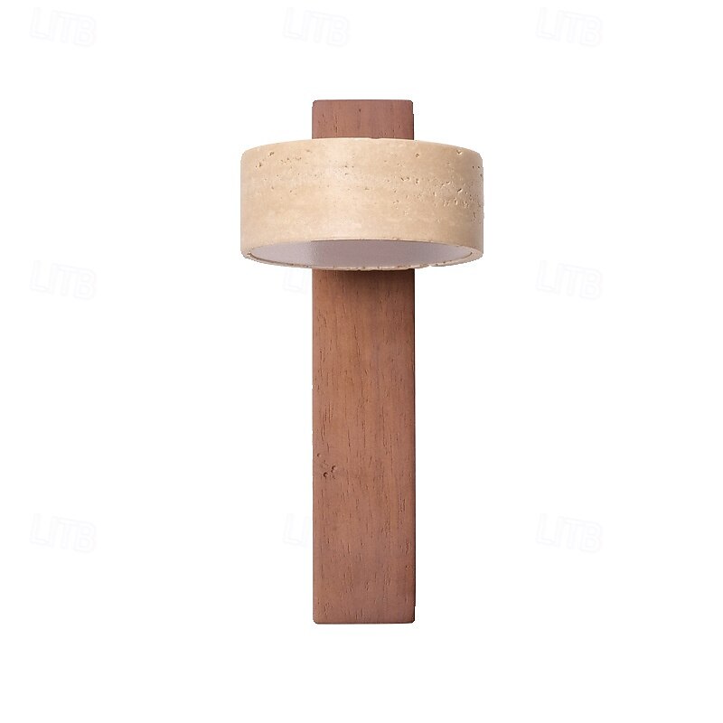 Wall Lamp, Japanese Wabi-sabi Style, Natural Yellow, Travertine, Bedroom, Living Room, Back Wall, Corridor, Hotel3