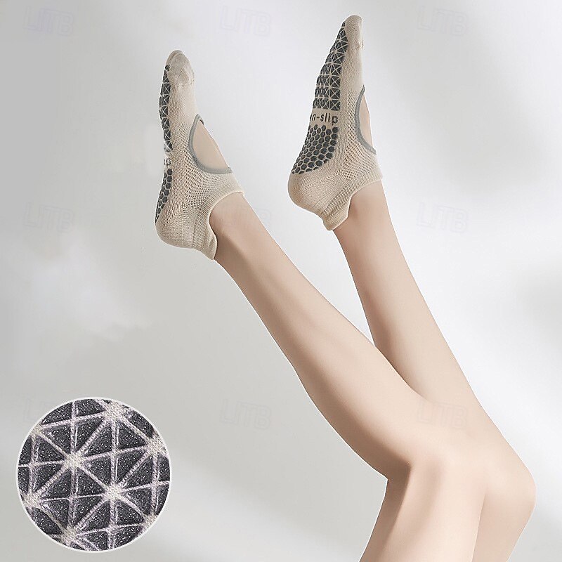 Women Non-slip Dispensing Five Toes anti-friction Breathable Non-Slip Floor Socks For Pilates Dance