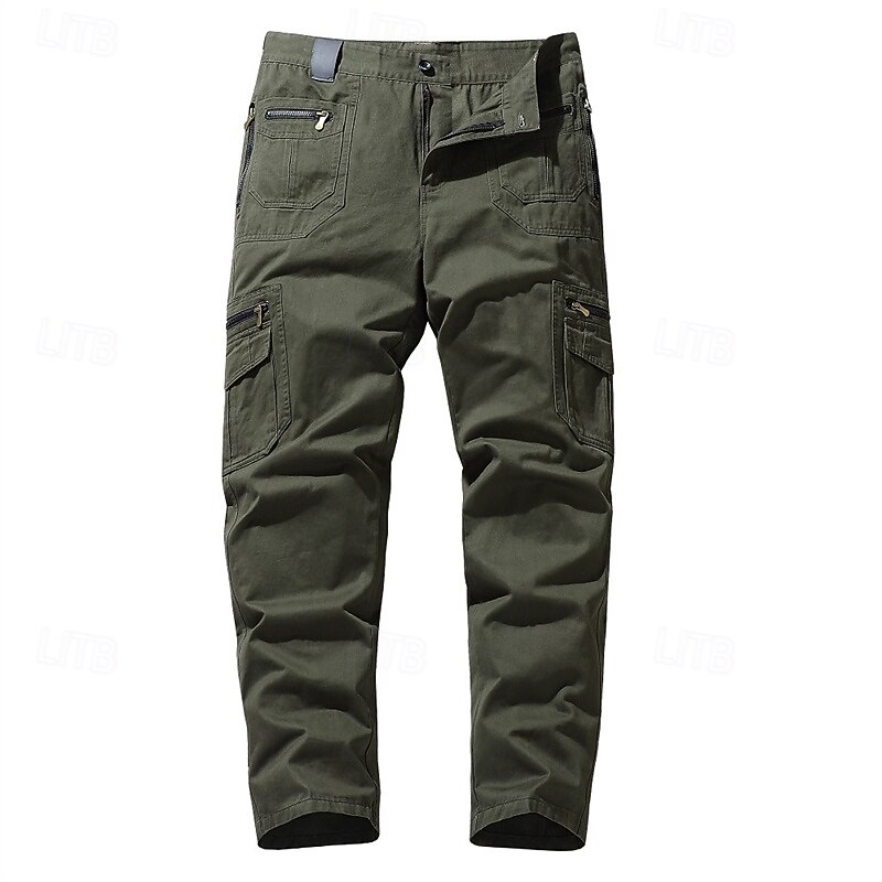 Men's Cargo Pants Hiking Pants Trousers Hiking Trousers Outdoor Regular Fit Waterproof Windproof Quick Dry Lightweight Pants / Trousers Zipper Pocket Black Yellow Cotton Camping / Hiking Golf Running2