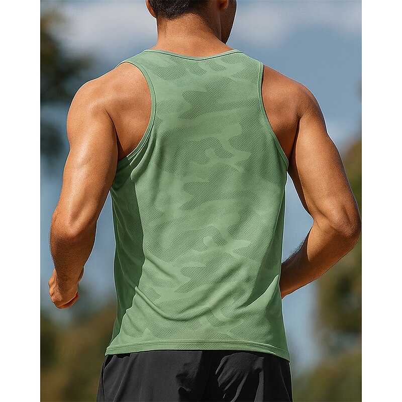 Men's Running Tank Top Running Top Running Shirt Sleeveless Top Color Block Quick Dry Lightweight Breathable Tennis Golf Running Sportswear Activewear Black White Blue2