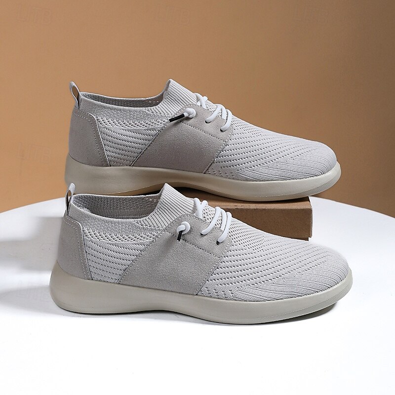 Men's Breathable Knit Sneakers – Soft and Flexible Walking Shoes for Comfort and Style in Daily Activities4