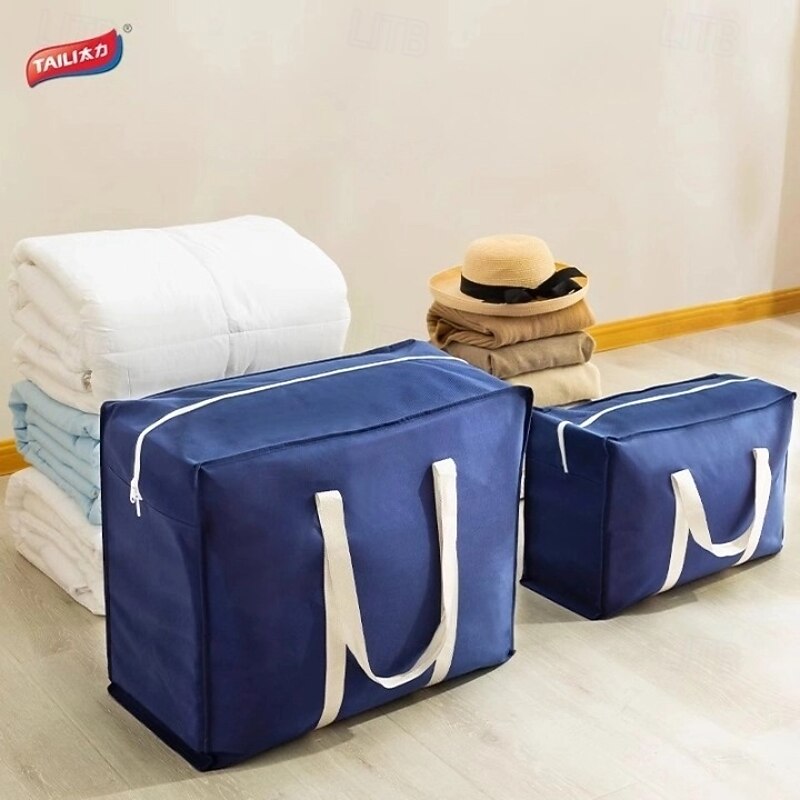 TAILI Extra Large Moving Bags, Silver Heavy Duty Totes For Storage, Wrap Around Handles, Storage Bags for Space Saving, Alternative to Moving Boxes