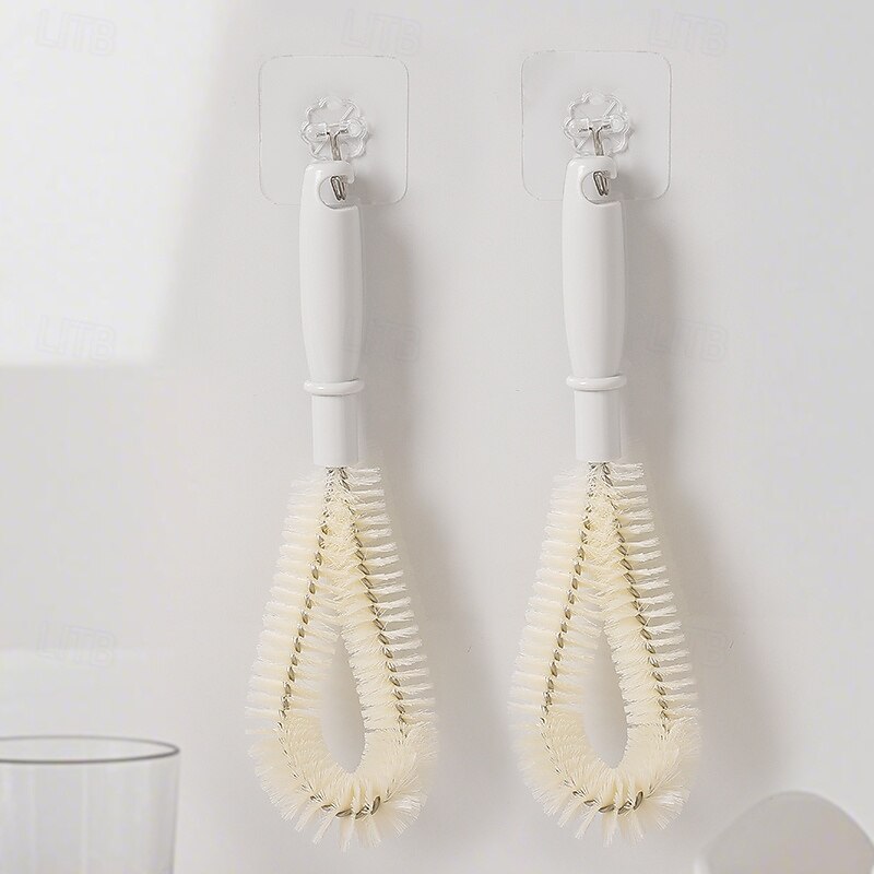 Cup Brush, Length 26cm,Cup,Pot,Suitable For Baby Bottles, L-Shaped Design4