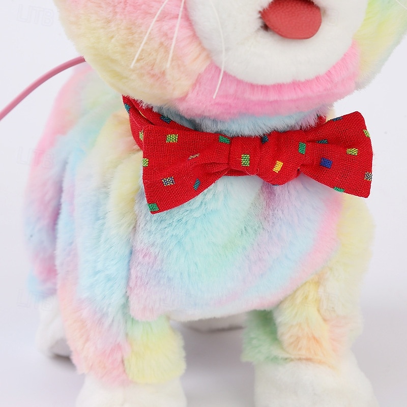 Remote Control Robot Cat Electronic Plush Cat Toy Interactive Toys Walks Singing Stuffed Animal Gift for Girl and Boy Age 3-6 Year Old4