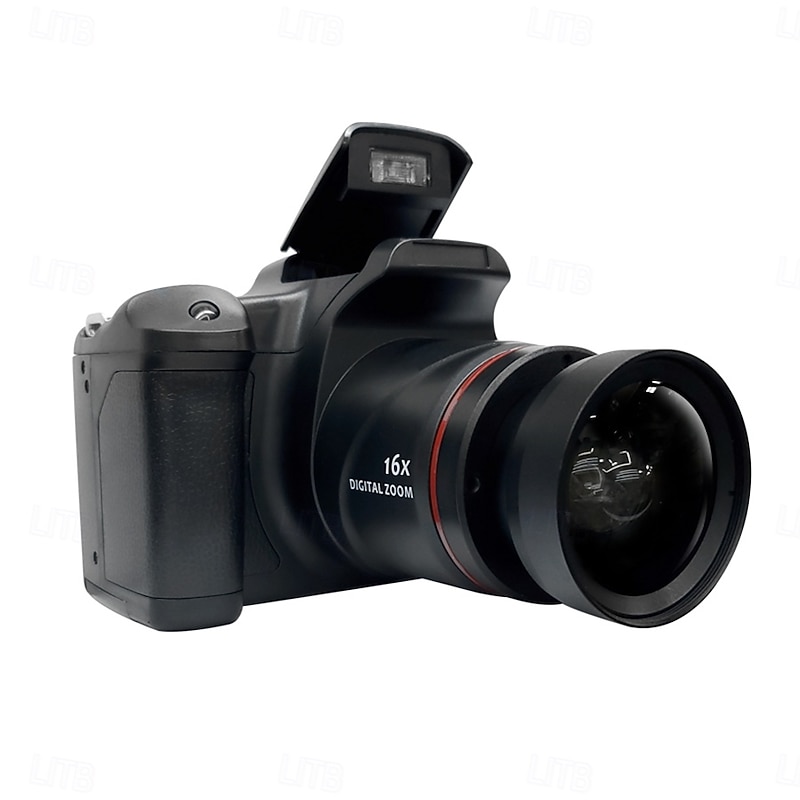 16-Megapixel Digital Camera With 1080P 16X Zoom Digital Image Stabilization Includes 600mAh battery 2.4-Inch Removable Lens Home Video Camera Maximum 128GB2