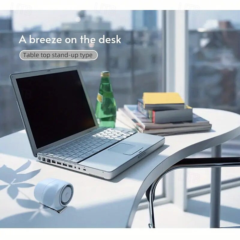 Clip Fan aka Ceiling Fan Portable Clip Waist USB Rechargeable Portable Outdoor Neck Fan CE/FCC3