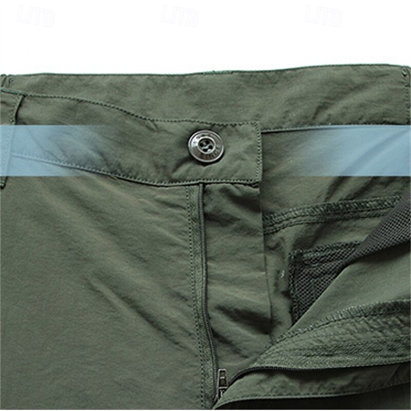 Men's Cargo Pants Hiking Pants Trousers Hiking Trousers Outdoor Regular Fit Waterproof Windproof Quick Dry Lightweight Pants / Trousers Pocket Elastic Waist Black Army Green Camping / Hiking Golf3