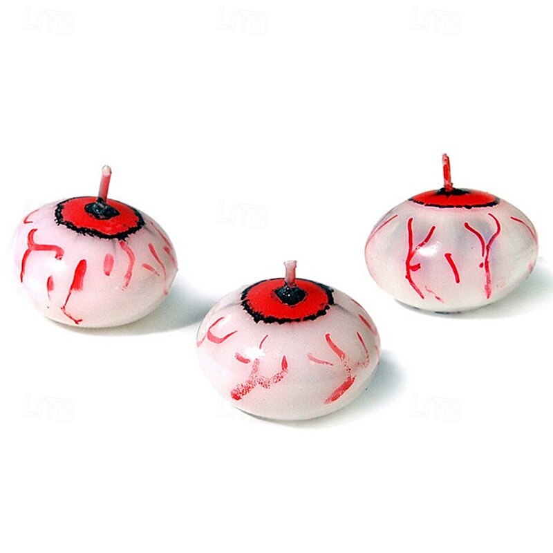 Halloween Party Decoration Eyeball Candle Halloween Eyeball Floating Candle Glowing3