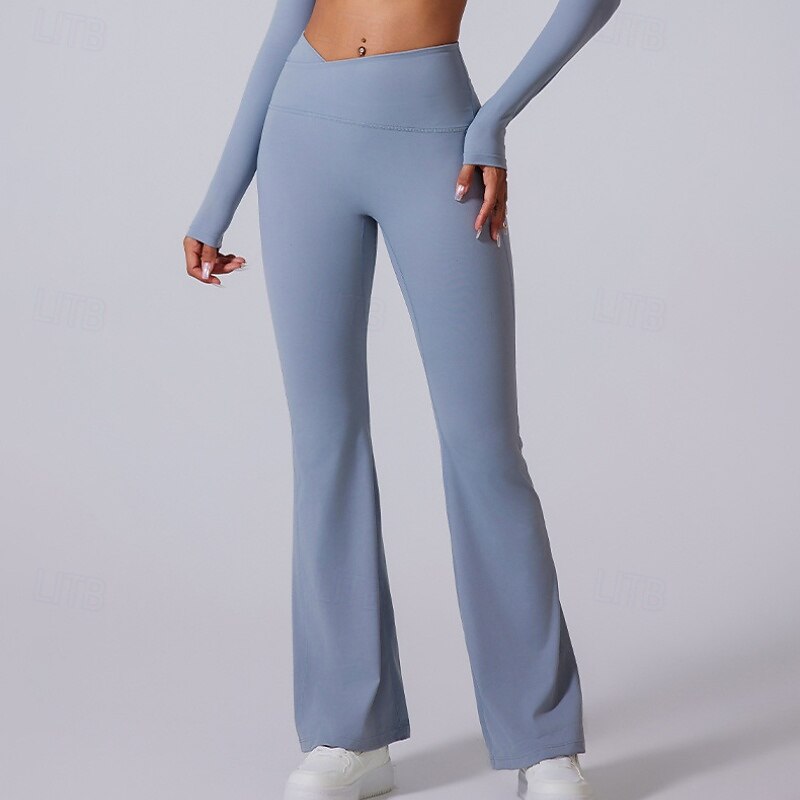 Women's pilates leggings fitness pants sport pants Lightweight Pilates Running Fitness Pants Solid Color Black White Pink Fall Winter Sports Activewear Micro-elastic2