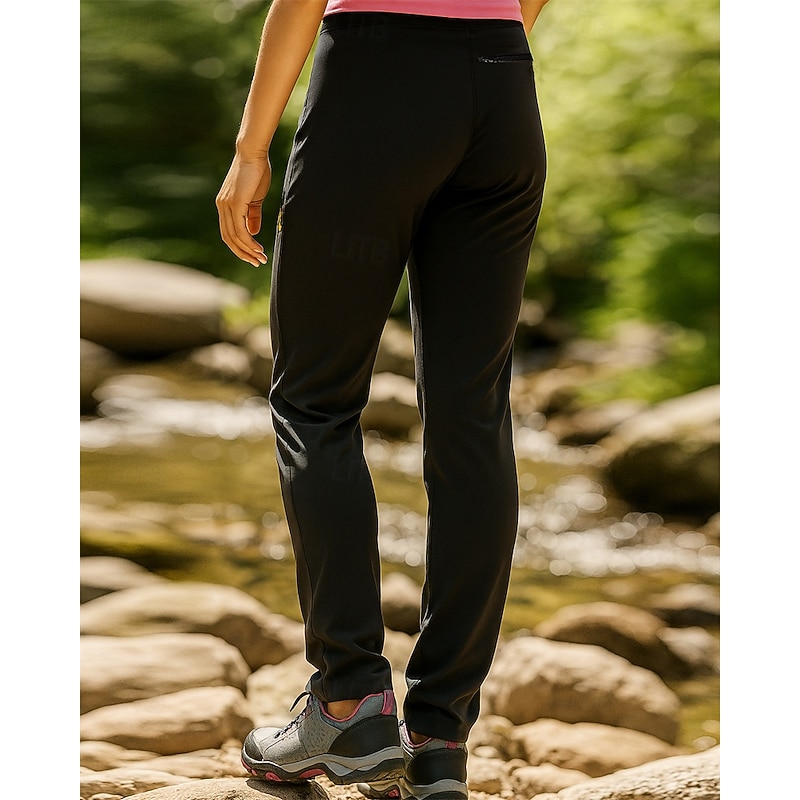 Women's Hiking Pants Trousers Hiking Trousers Outdoor Regular Fit Waterproof Quick Dry Lightweight Breathable Pants / Trousers Pocket Black Purple Camping / Hiking Golf Running S M L XL2