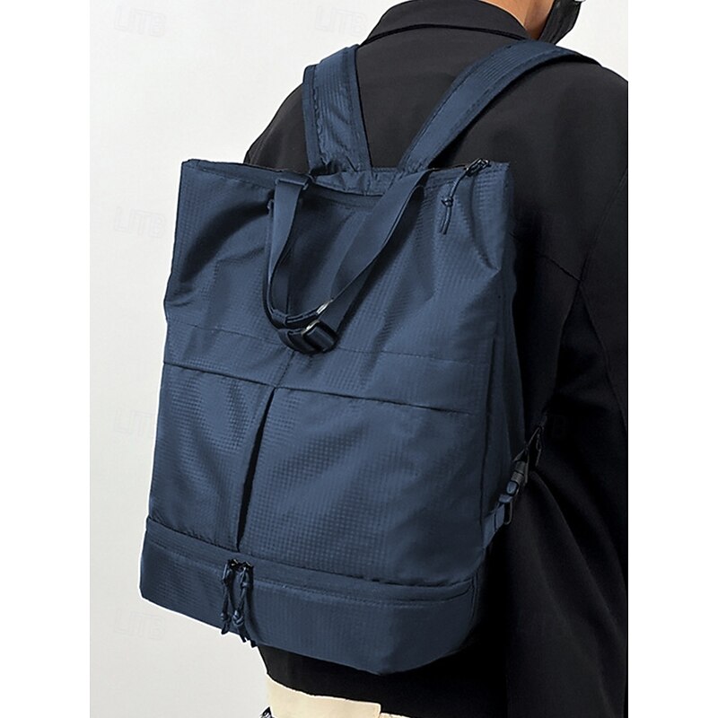 Men's Waterproof Laptop Backpack with Adjustable Shoulder Strap - Fashionable Black Blue Army Green Multi-Compartment Weekender Travel Bag for School, Work, Travel and Daily Use2