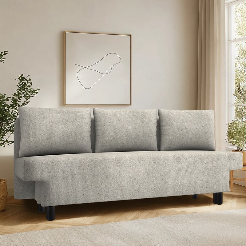 Sofa Cover Suitable For ÄLVDALEN Sofa Solid Color Quilted Polyester Slipcovers4