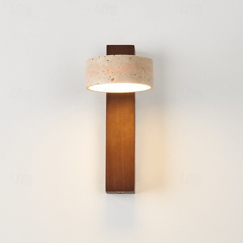 Wall Lamp, Japanese Wabi-sabi Style, Natural Yellow, Travertine, Bedroom, Living Room, Back Wall, Corridor, Hotel4