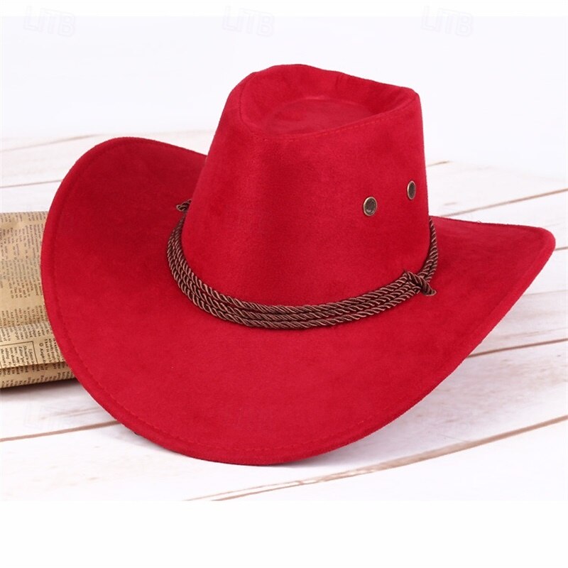 Men's Sun Hat, Wide Brim Western Cowboy Hat, Riding Hat, Camping Hat, Outdoor Hat