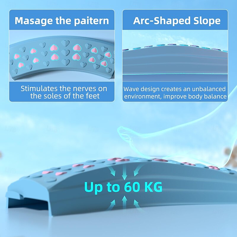 Montessori Indoor/Outdoor Floor Games - Circle Design Toddler Balance Board & Log Bridge Toy for Preschool Fitness & Sensory Integration Training3