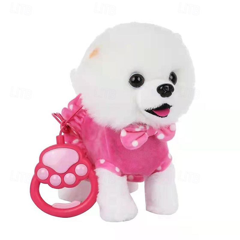 Interactive Walking Plush Puppy Toy Dog Realistic Wagging Tail Robot Dog Perfect Christmas Birthday Gift Toys for Girls and Boys Kids Age 3 4 5 63