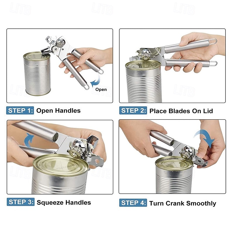 Multifunctional Can Opener, Stainless Steel Can Knife, Bottle Opener, Kitchen Tool3