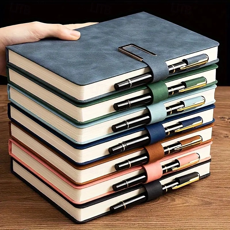Notebook Business Office Pu Sheep Skin Notebook A5 Student Diary Skin Feeling Soft Leather Notebook