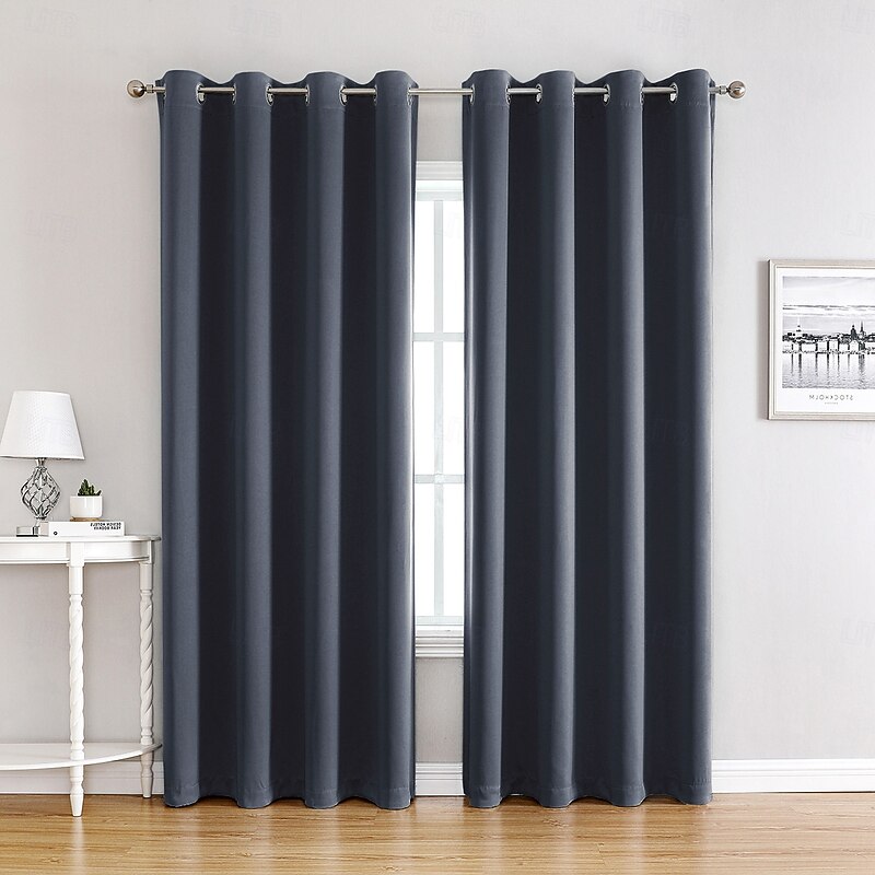 Blackout Curtains Thermal Insulated Long Curtains& Drapes Room Darkening Curtains for Living Room Bedroom Window3