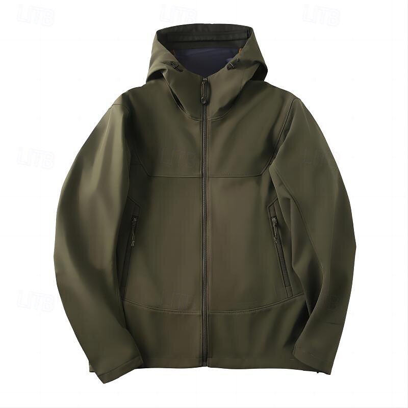 Men's Windbreaker Hiking Jacket rain coat Outdoor Waterproof Windproof Hiking Outfits Hiking Clothes Spring Autumn / Fall Top Camping / Hiking / Caving Running Black Green Grey4