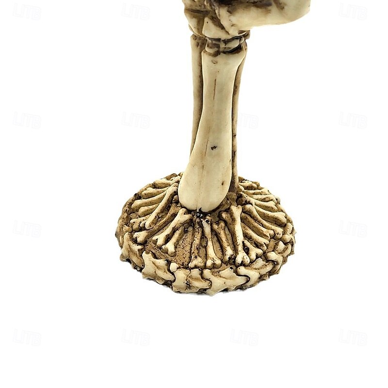 Halloween Skeleton Hand Wine Goblet, Double-Layer Resin and Stainless Steel Wine Cup, Spooky Cocktail Glass for Horror Party, Home Bar, and Gothic Drinkware Decor4