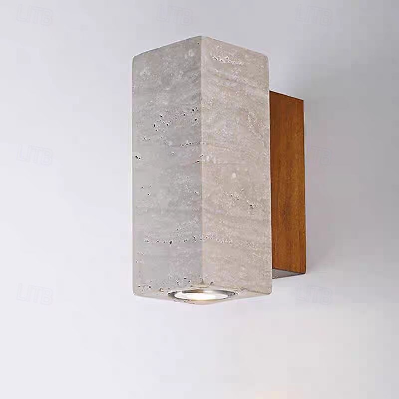 LED Wall Lamp, Japanese Wabi-sabi Style, Natural Yellow, Travertine, Bedroom, Living Room, Back Wall, Corridor, Hotel2