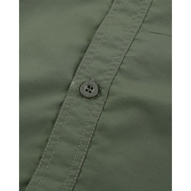 Men's Hiking Shirt Hiking top cargo shirt Long Sleeve Turndown Top Outdoor Waterproof Windproof Lightweight Polyester Dark Grey Army Green Khaki Running Camping / Hiking / Caving4