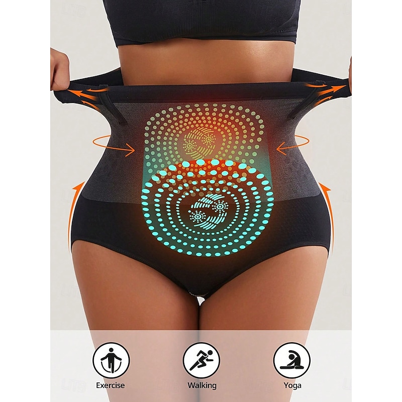 Women's Shapewear Waist Trainer Sport Pure Color Elastic Waist Daily Sleeveless Black Summer Spring Fall Winter3