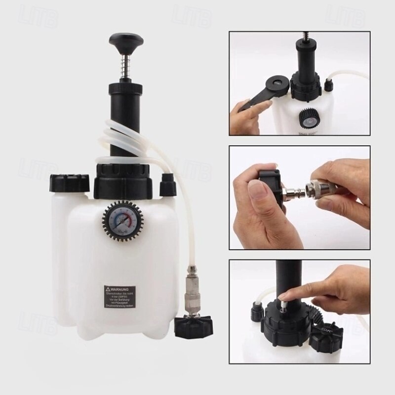 3L Brake Bleeder Car Brake Bleeder Brake Fluid Changer With 1L Suction Container For E20 (45mm)2