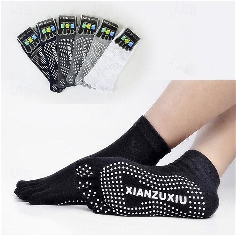 Men Non-slip Dispensing anti-odorant anti-friction Sweat-absorbent Floor Socks For Pilates Dance