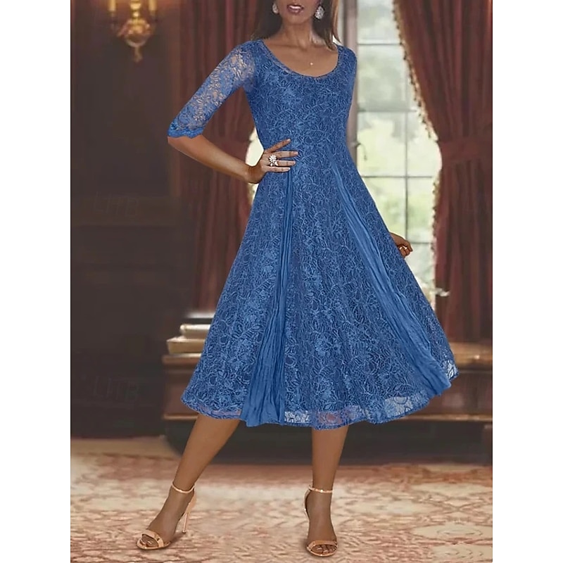 Two Piece A-Line Mother of the Bride Dress Elegant Simple Casual Boat Neck Ankle Length Chiffon Long Sleeve with Lace Ruffles2