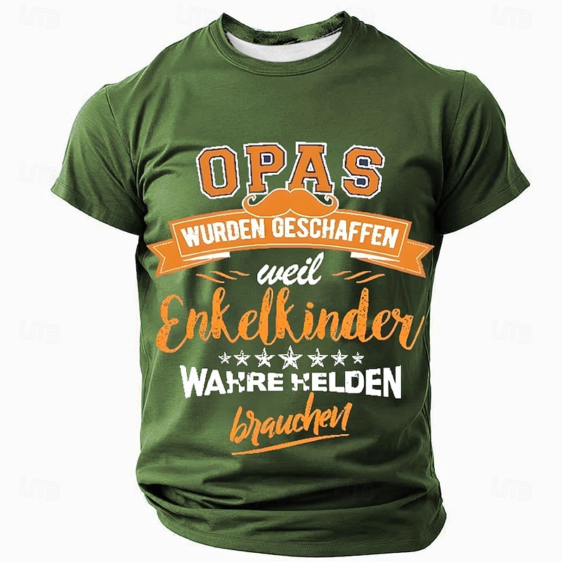 Men's Grandpa Graphic T-Shirt - Grandchildren's True Heroes Family Gift3