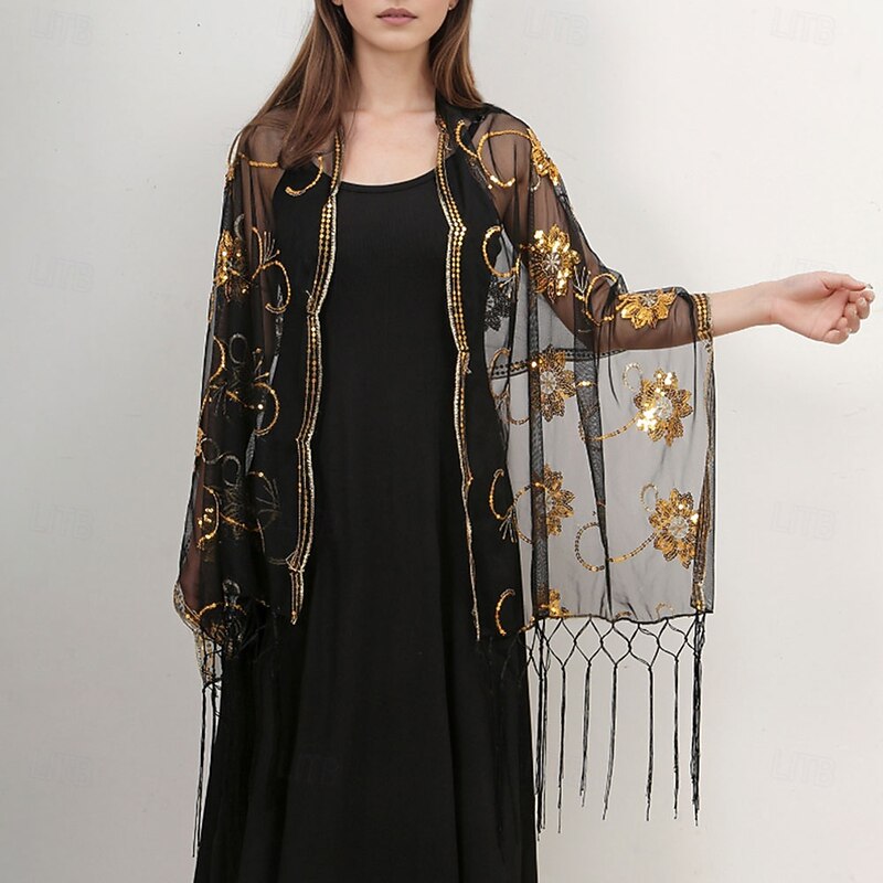 Women's Wrap Elegant Sun Protection Sleeveless Wedding Wraps With Tassel For Wedding Summer