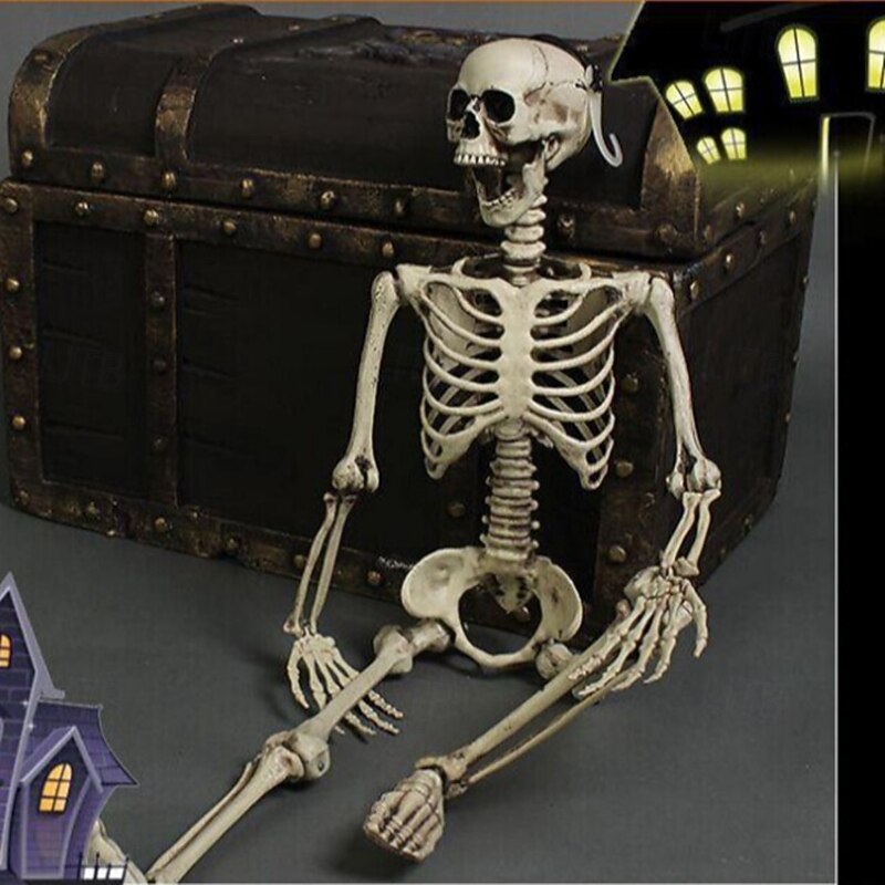 Halloween Bar Ghost House Escape Room Simulation Plastic Skull Skeleton Prop Ornament