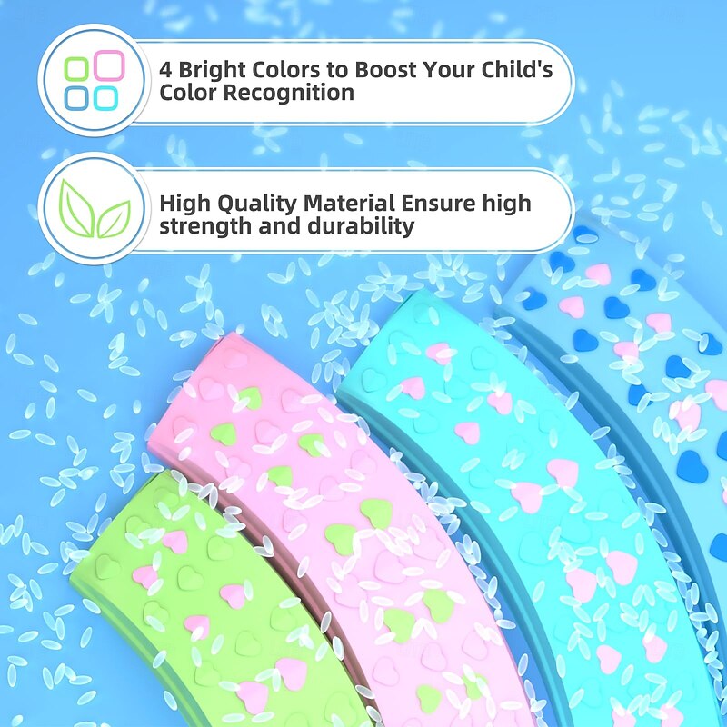 Montessori Indoor/Outdoor Floor Games - Circle Design Toddler Balance Board & Log Bridge Toy for Preschool Fitness & Sensory Integration Training4