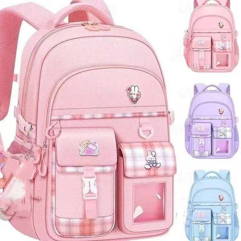New Type of Lightweight Backpack Primary School Girls 's Backpack Large Capacity Spine Protection Wholesale Waterproof