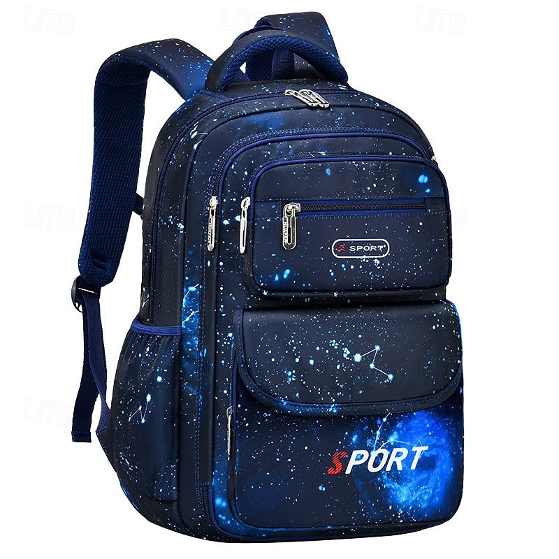 Boys' Fashionable Hundred Schoolbag Large Capacity Waterproof Abrasion Resistant Suitable for Grades 1 to 64